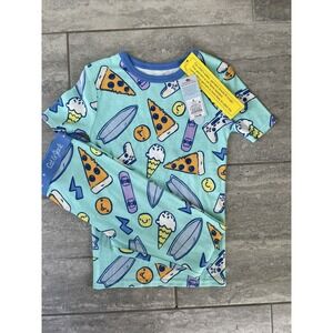 Food Game Kids Pj Set Size 8 Two Pieces Cat & Jack NWT Short Sleeve Long Pant